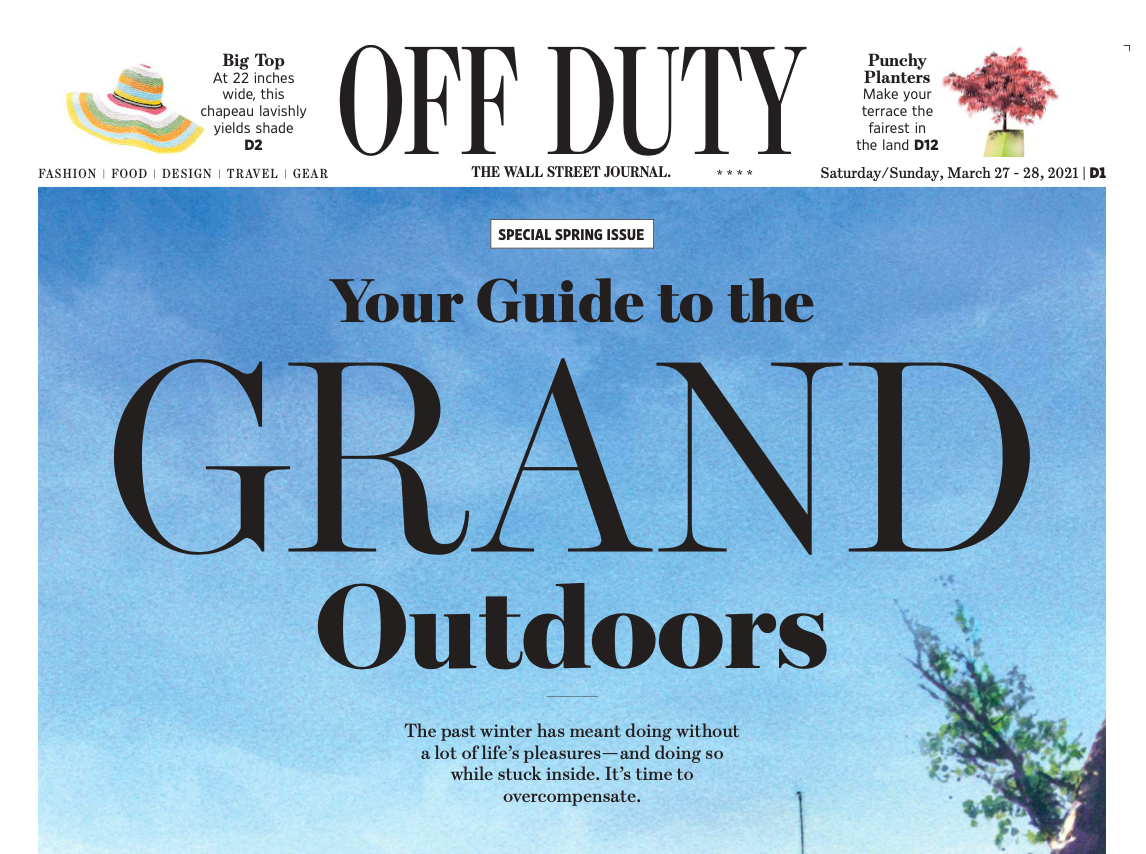 WSJ Off Duty The Grand Outdoors Issue