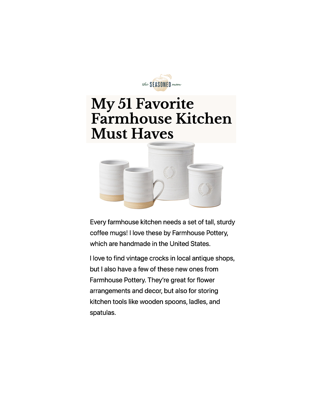 51 Kitchen Must-Haves for Farmhouse Decor 