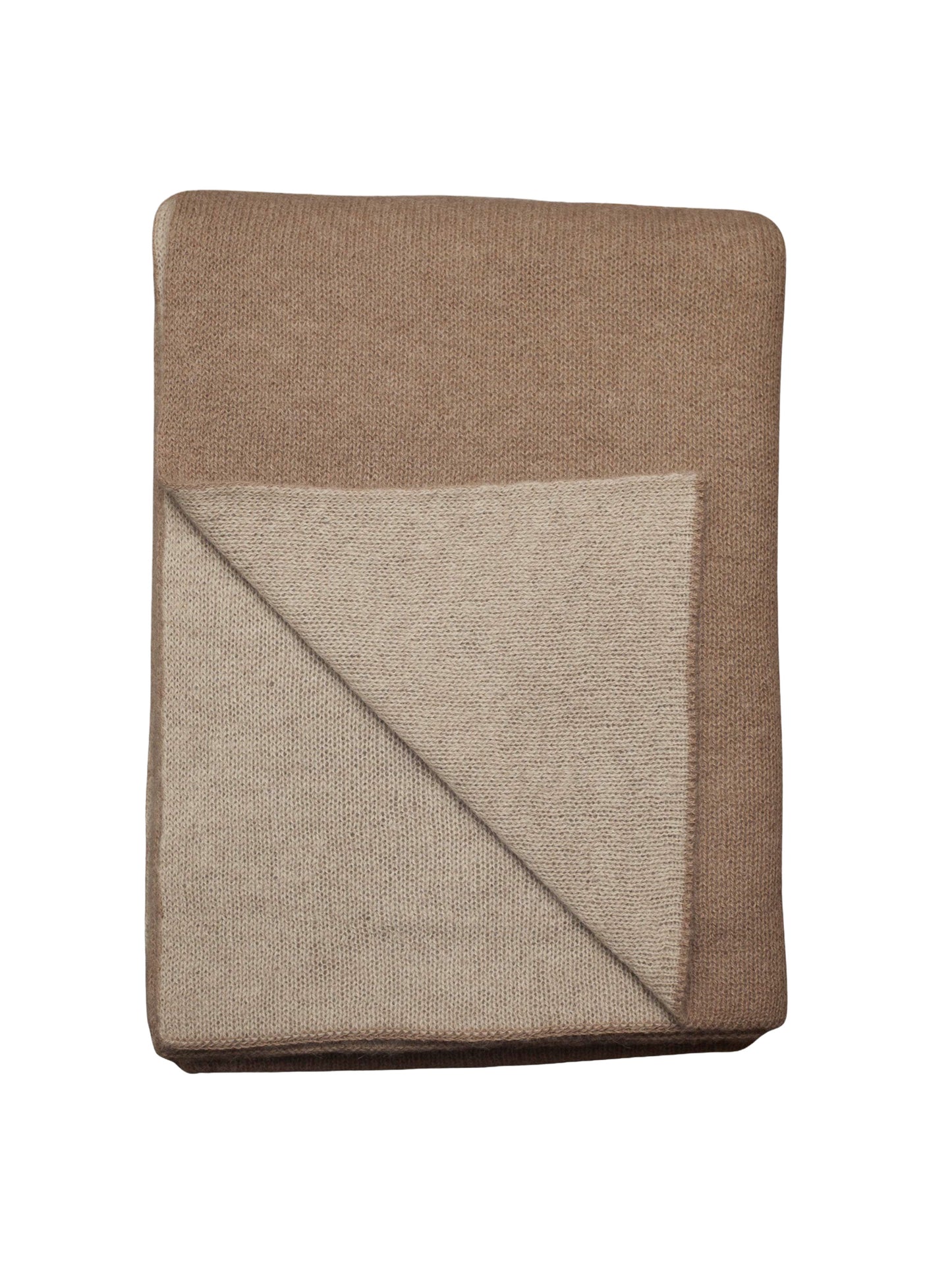 Alicia Adams Alpaca Caramel and Beige Aspen Throw Weston Table SP