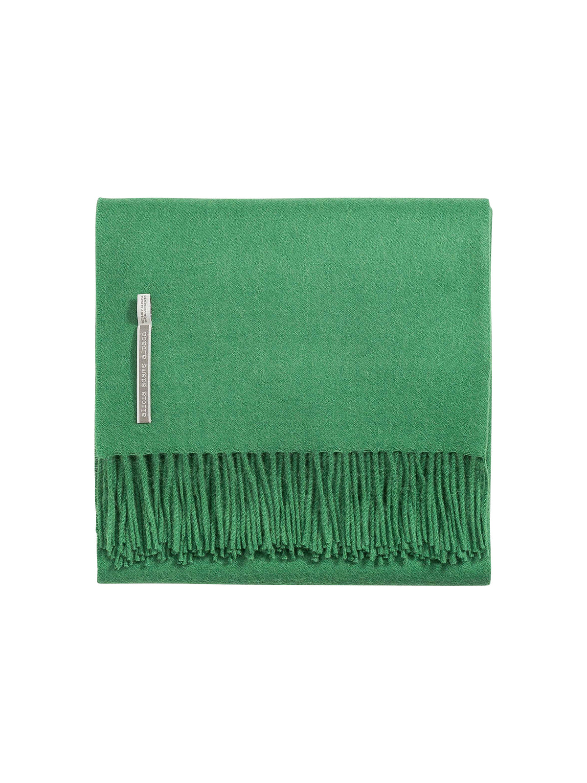 Alicia Adams Alpaca Classic Throw Bottle Green Weston Table