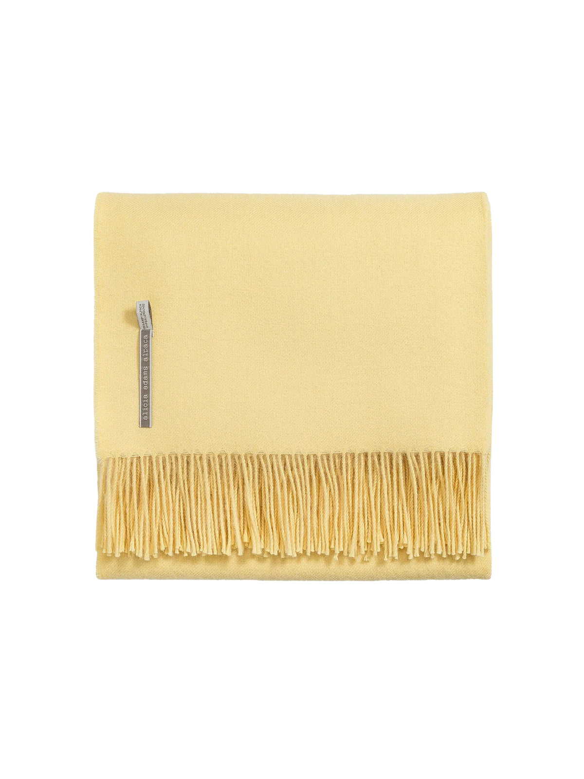 Alicia Adams Alpaca Classic Throw Sunny Yellow Weston Table
