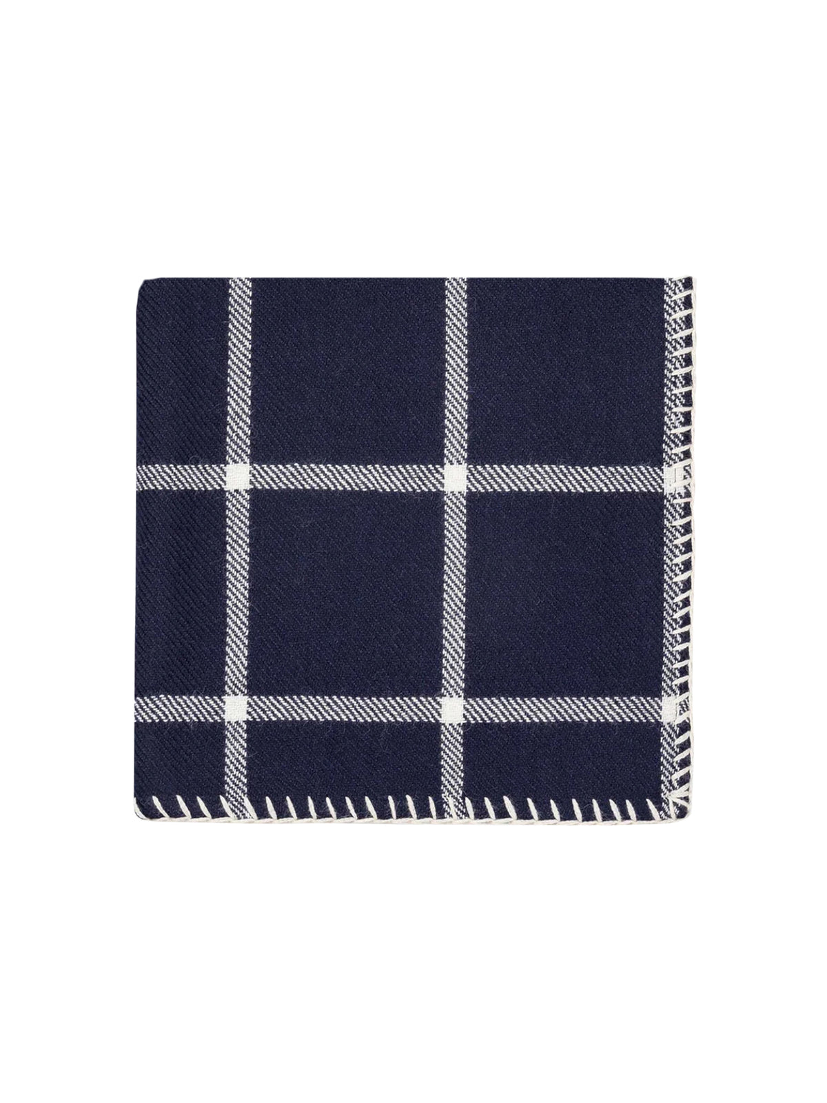 Alicia Adams Alpaca Graydon Navy and Ivory Throw