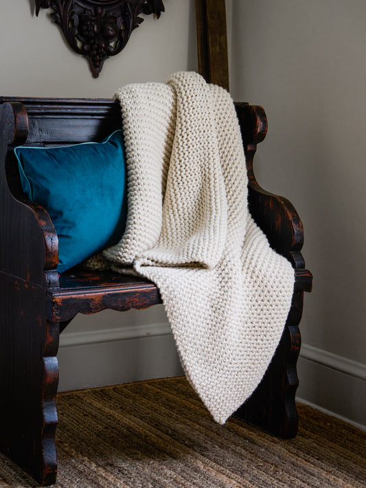 Alicia Adams Alpaca Ivory Morgan Throw Weston Table