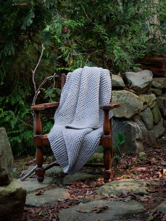 Alicia Adams Alpaca Light Grey Morgan Throw Weston Table