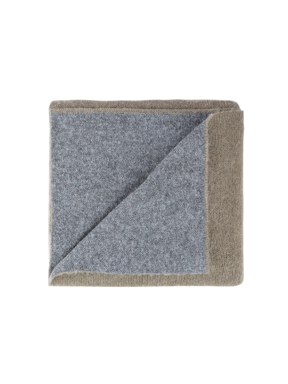 Alicia Adams Alpaca Moss and Grey Aspen Throw Weston Table