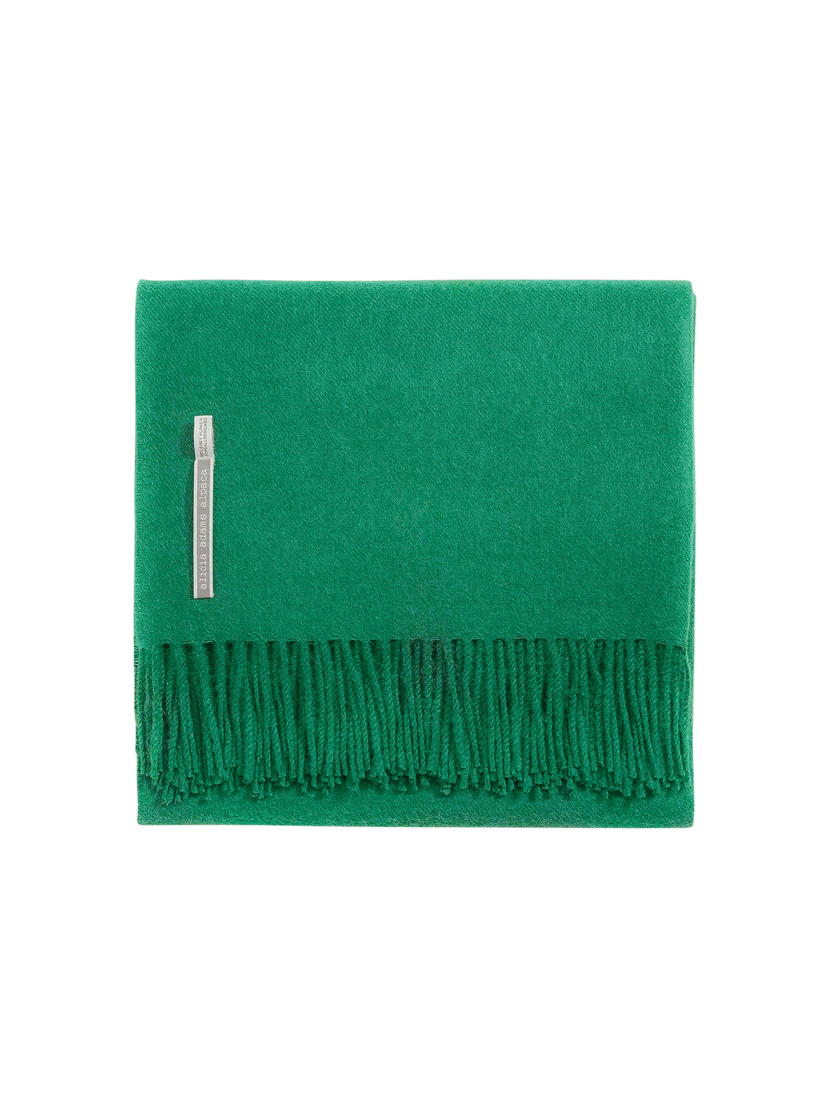 Alicia Adams Alpaca Vibrant Green Classic Throw Weston Table