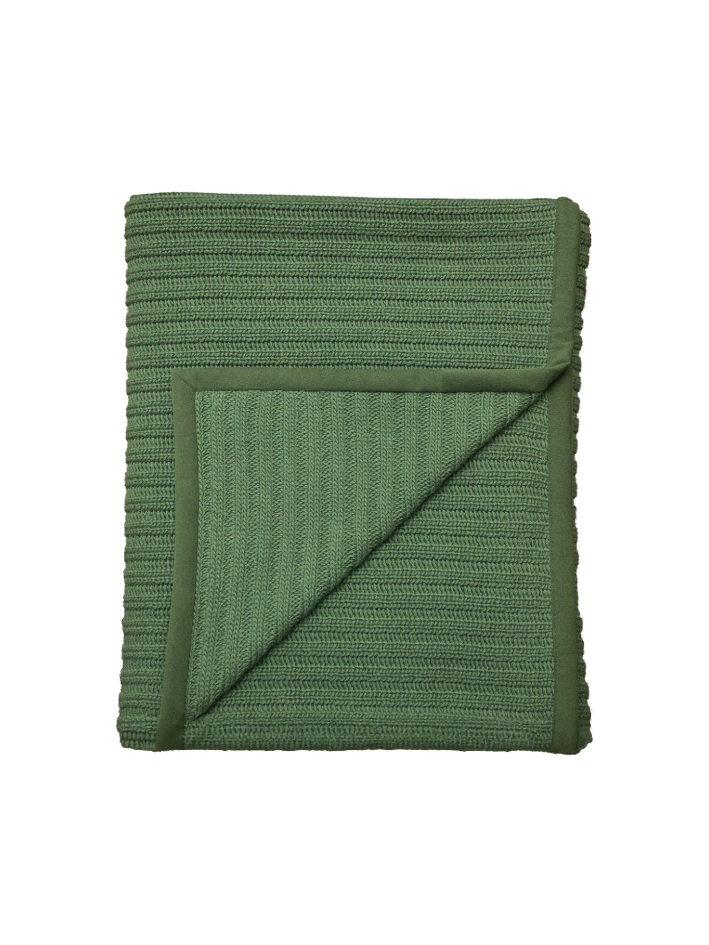 Alicia Adams Evergreen Rib Throw Weston Table