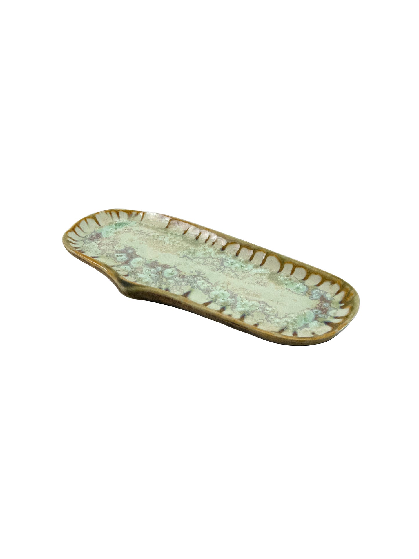 Mint and Tortoise Razor Clam Plates Medium Weston Table