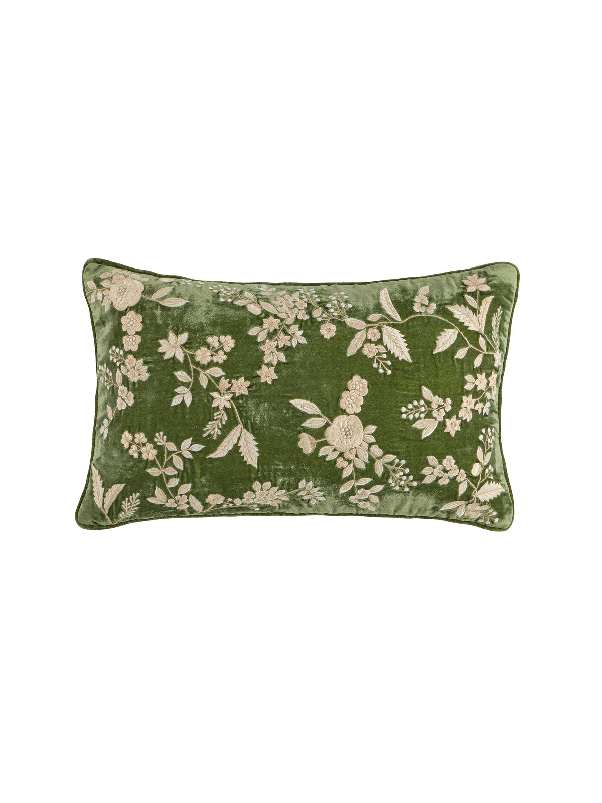 Anke Drechsel Embroidered Liza Light Green Pillow Weston Table