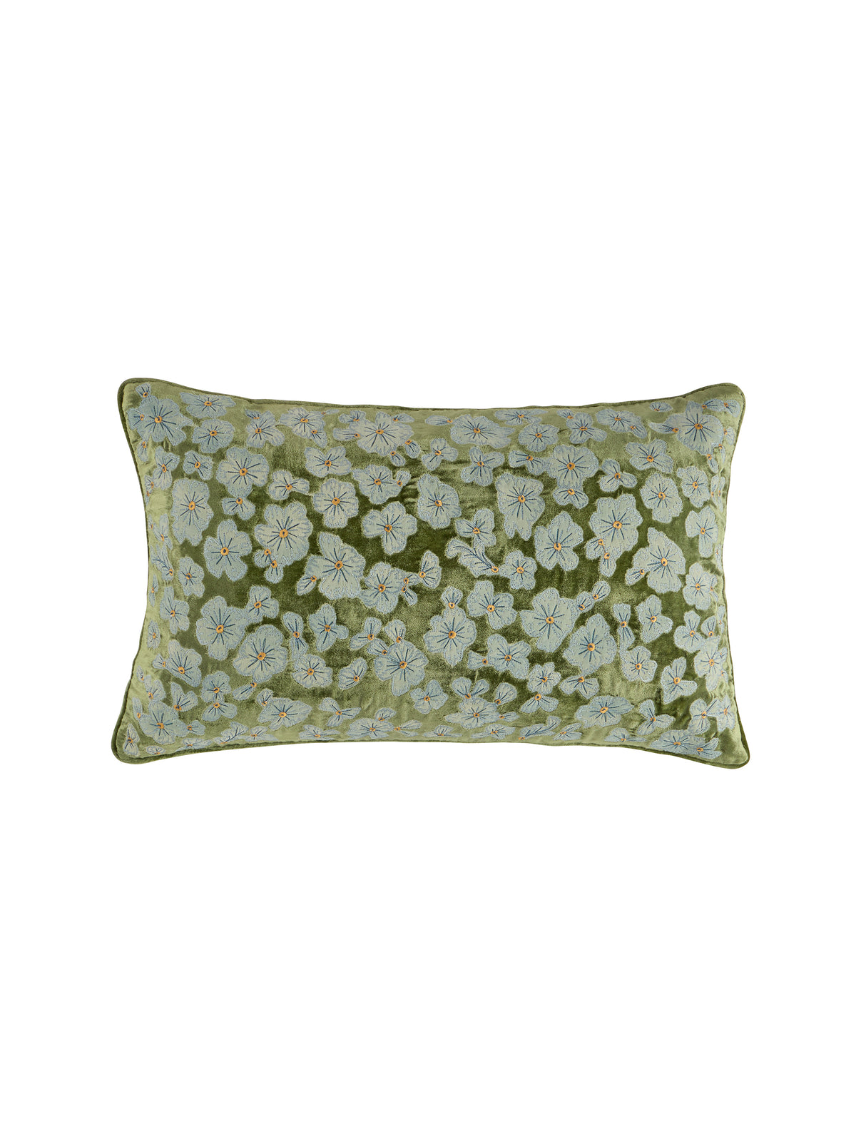 Anke Drechsel Embroidered Louisa Light Green Pillow 12x20 Weston Table