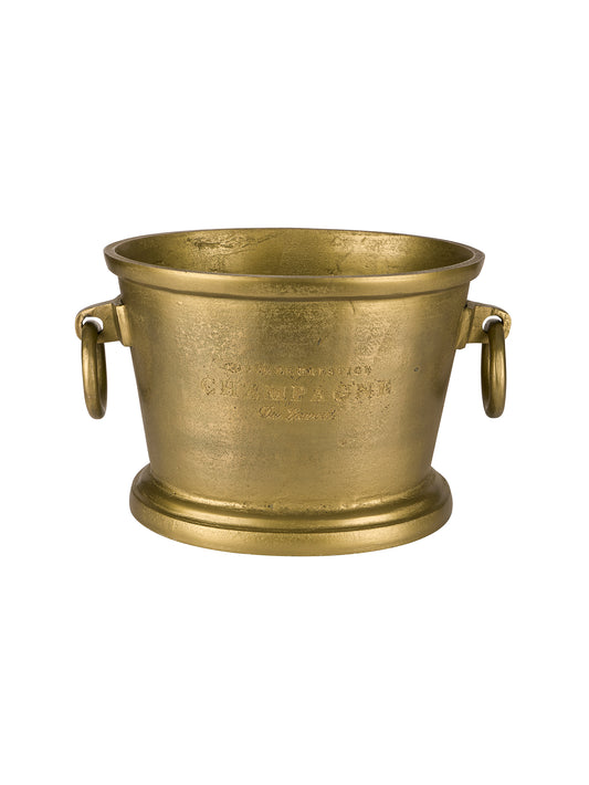 Antique Brass Finished Double Champagne Bucket Weston Table