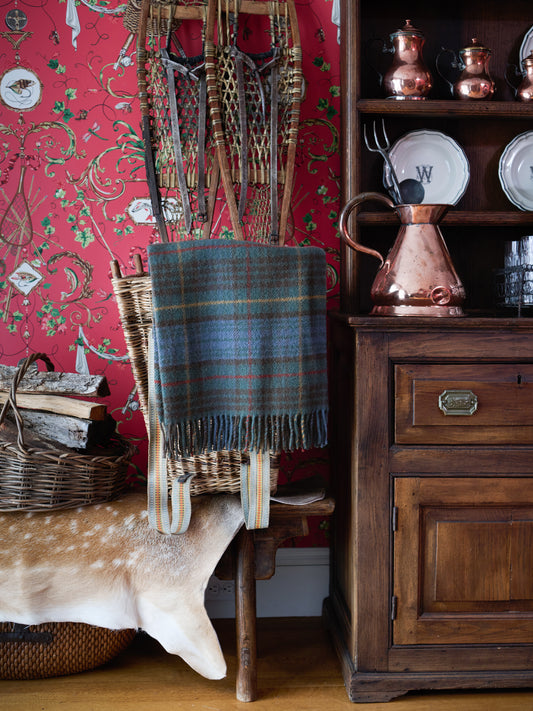 Antique Hunting Stewart Throw Weston Table