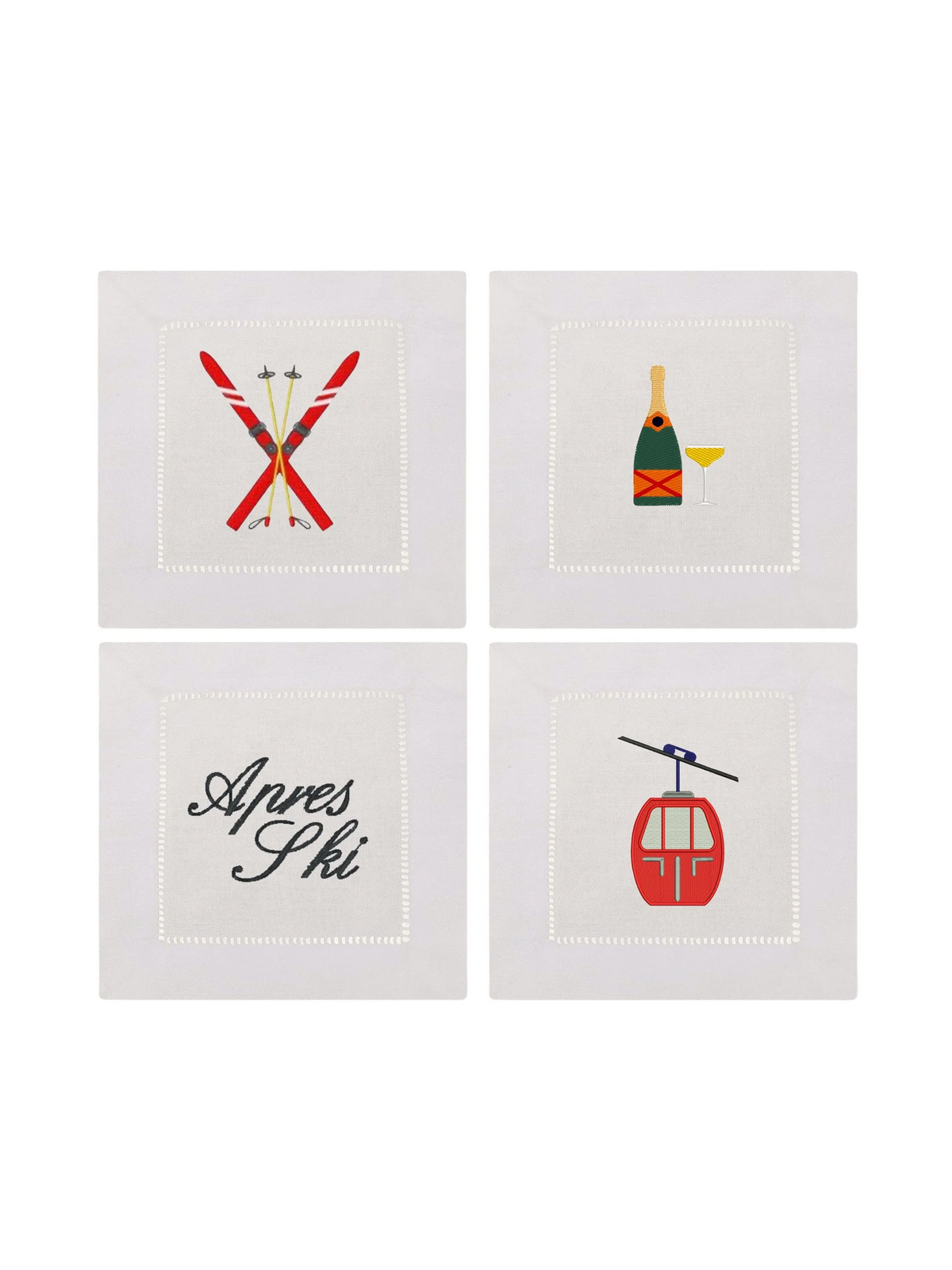Apres Ski Linen Cocktail Napkins Weston Table