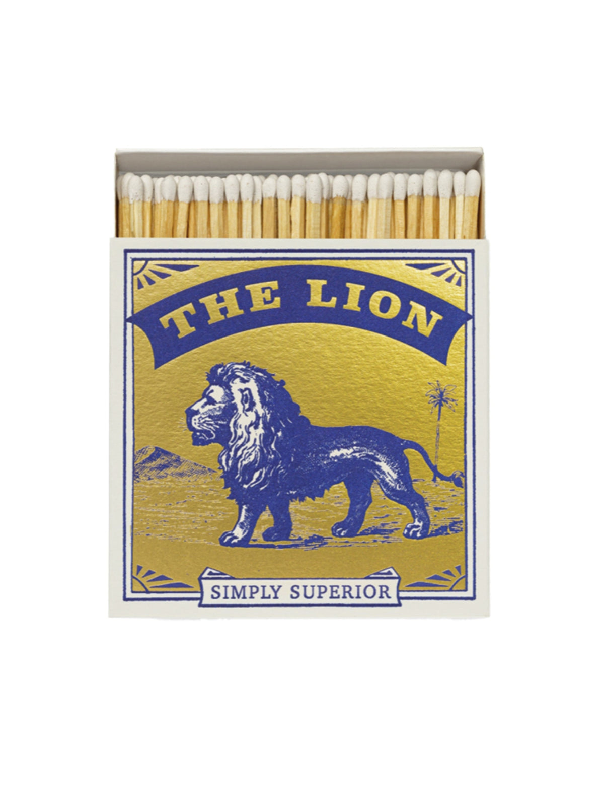 Archivist Gallery African Animal Match Boxes Lion Weston Table