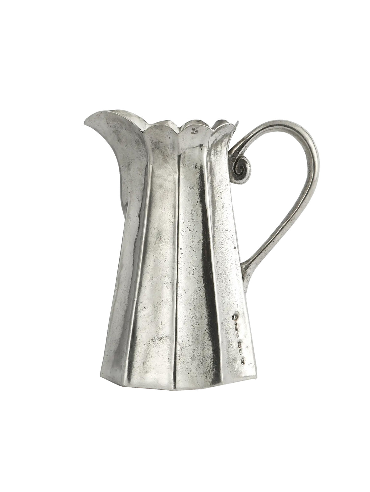 Arte Italic Vintage Tall Scalloped Pitcher Weston Table