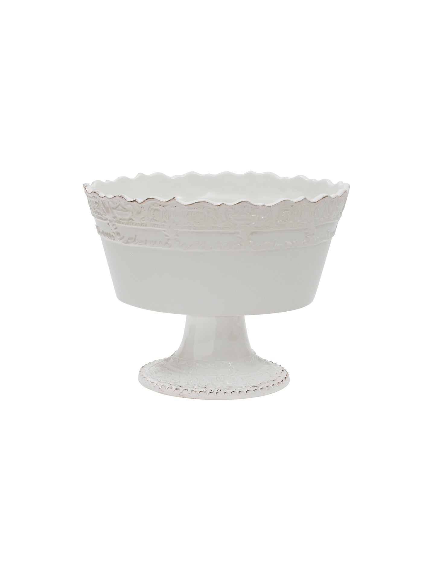 Arte Italica Renaissance White Stemmed Fruit Bowl Weston Table