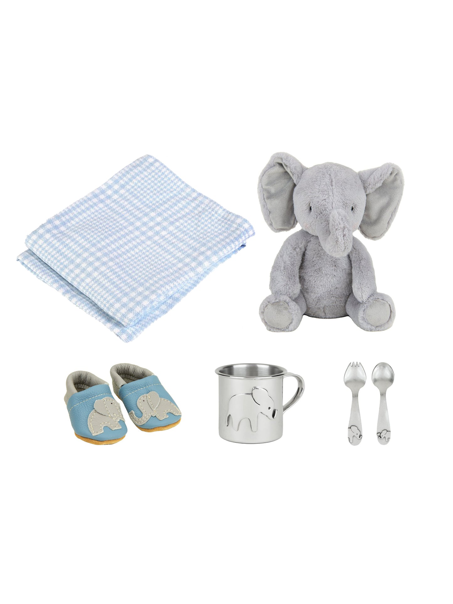 Baby Elephant Gift Set Blue Weston Table