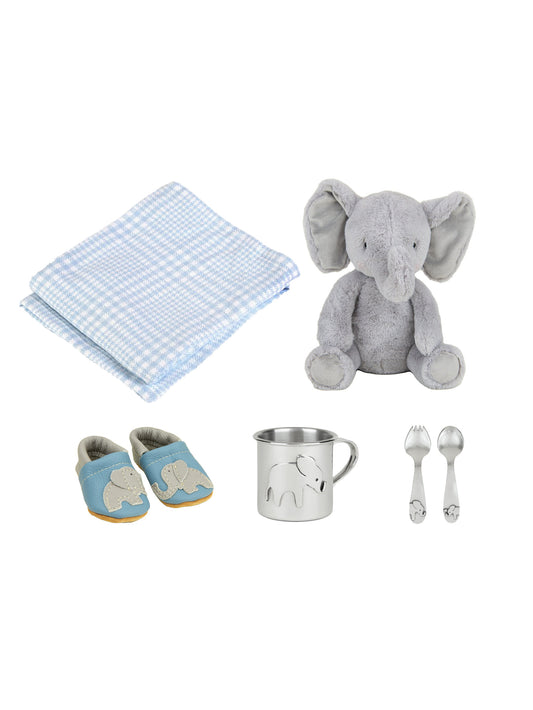 Baby Elephant Gift Set Blue Weston Table