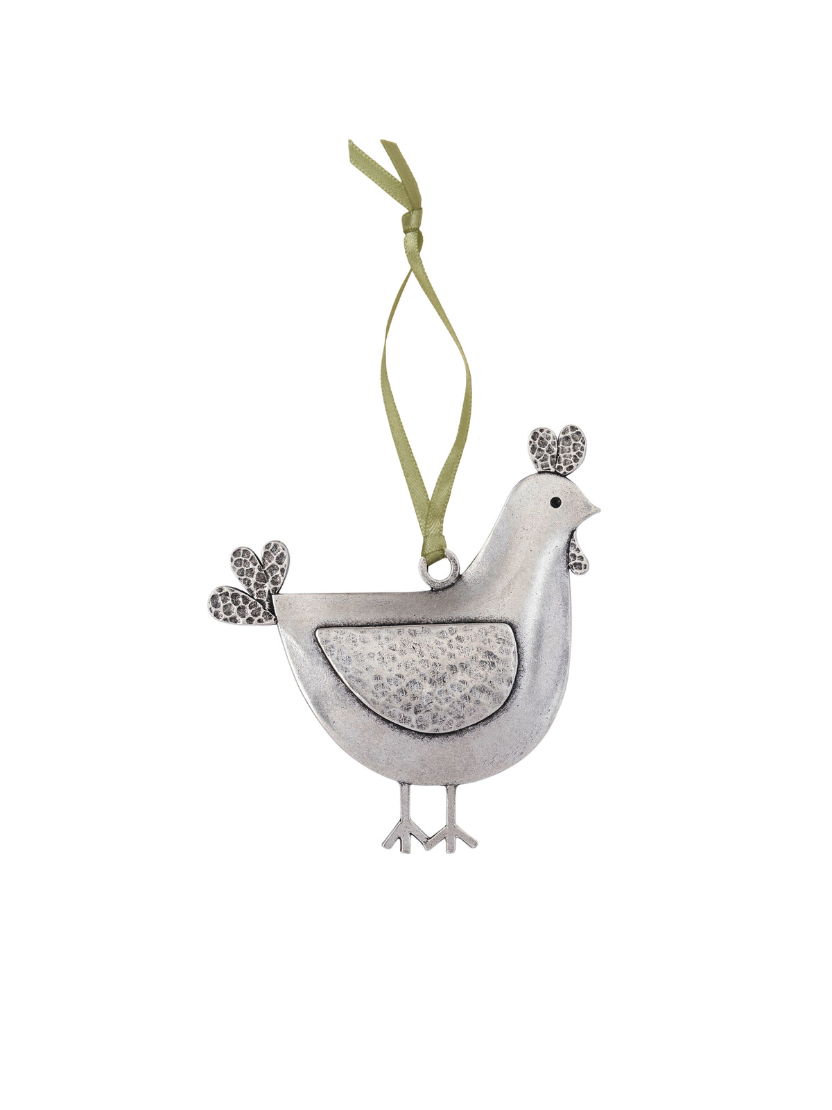 Beehive Handmade Pewter Ornament Chicken Weston Table