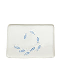 Bertozzi Blue Fish Rectangle Tray Weston Table