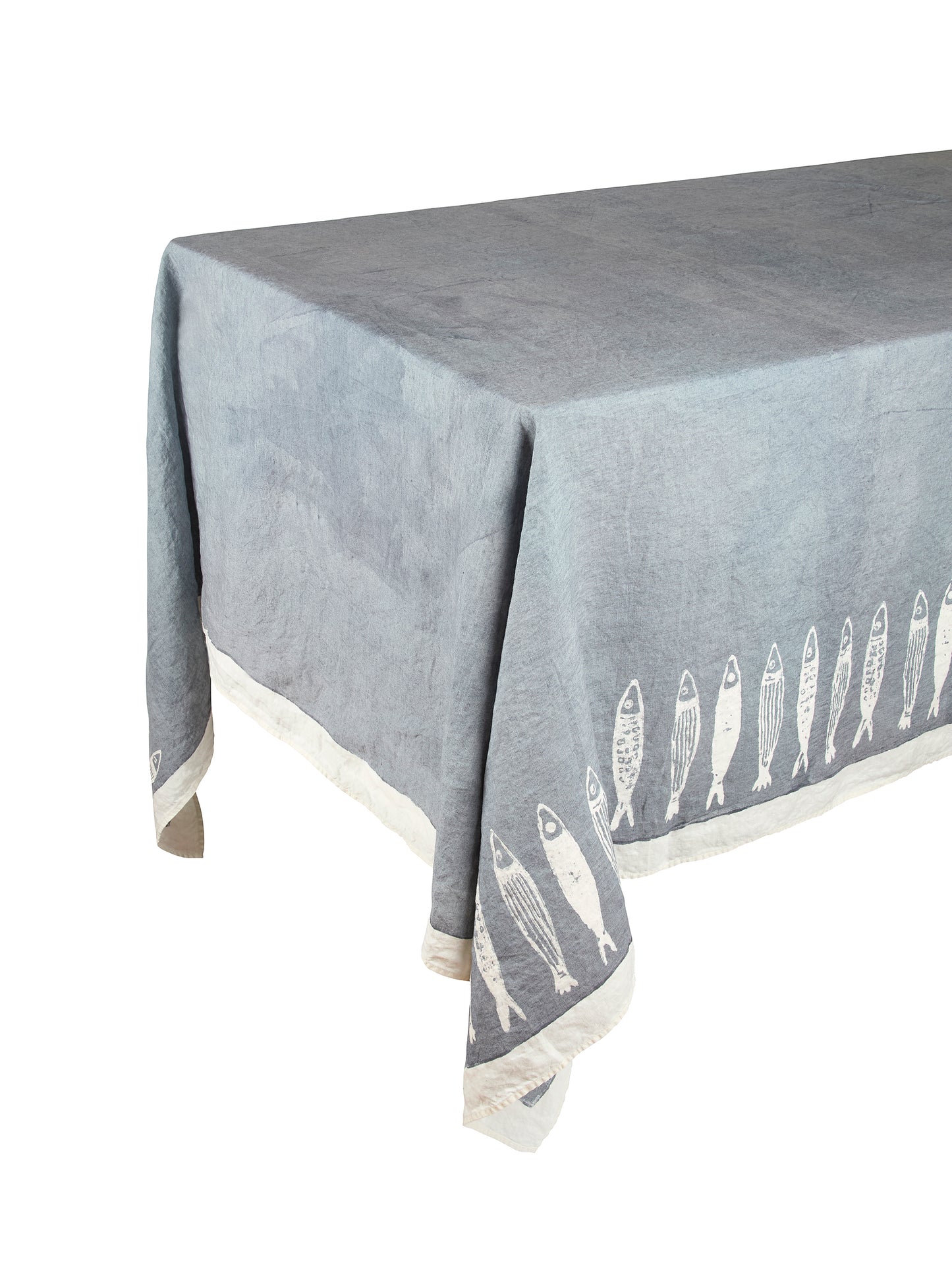 Bertozzi Fish Chambray Linen Collection Weston Table