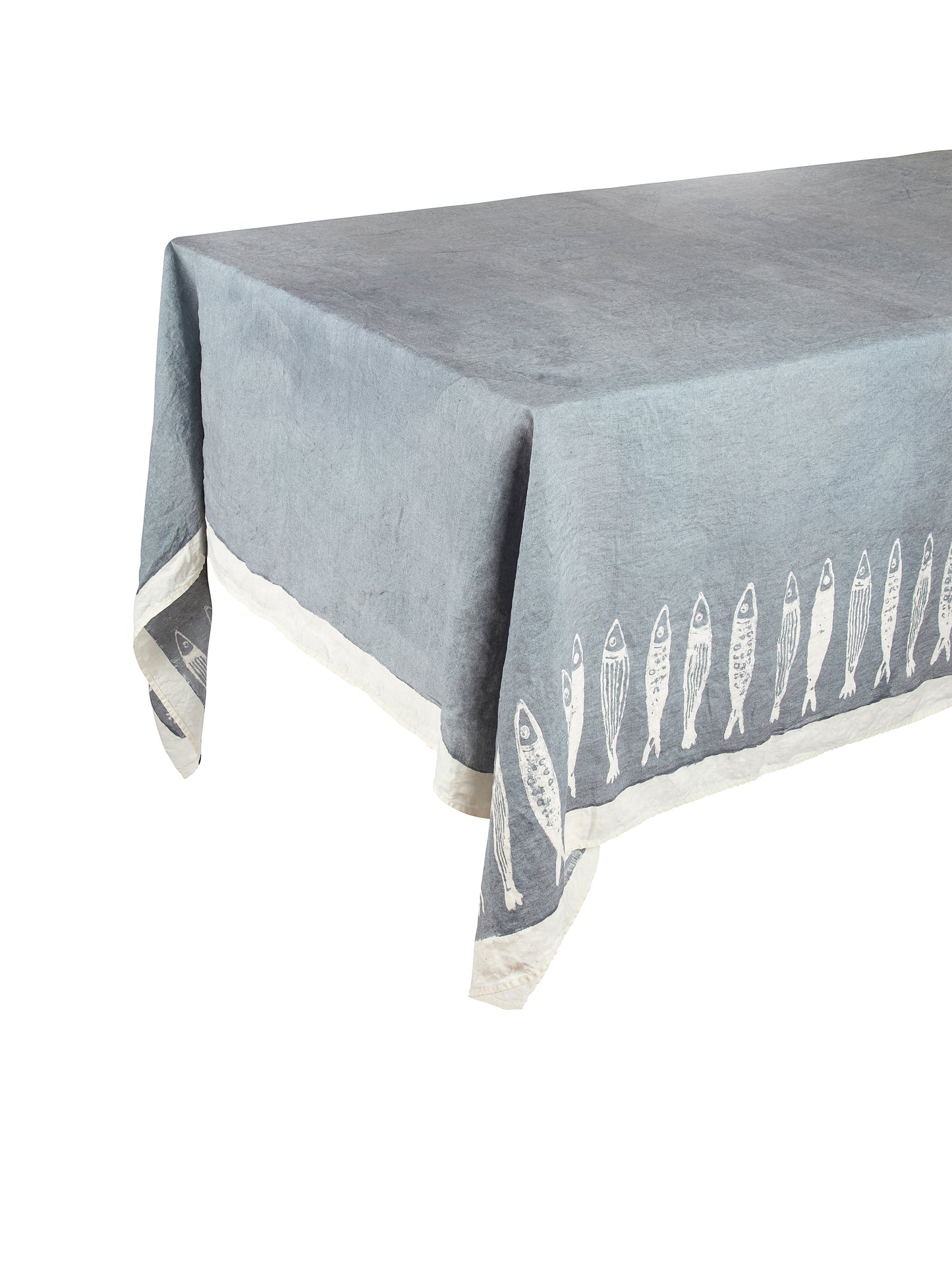 Bertozzi Fish Chambray Linen Collection Weston Table