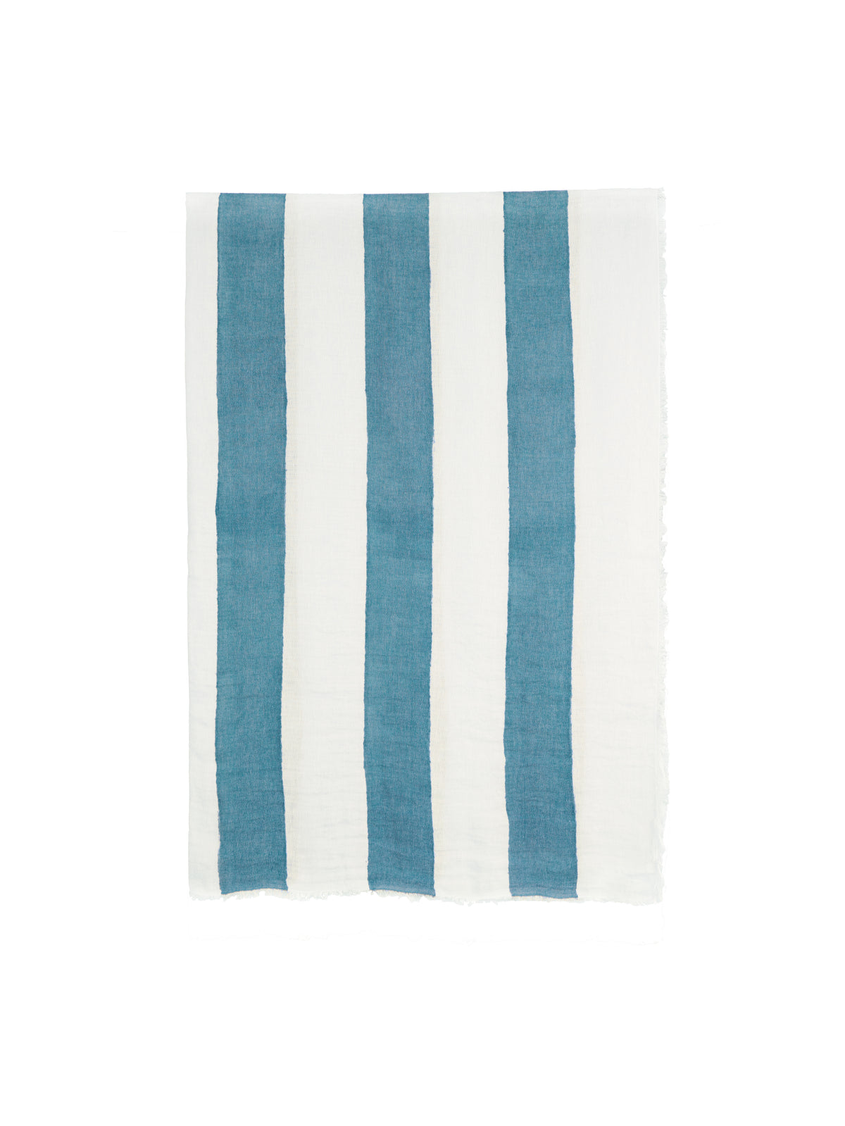 Bertozzi Rigato Wide Stripe Linen Throw Weston Table