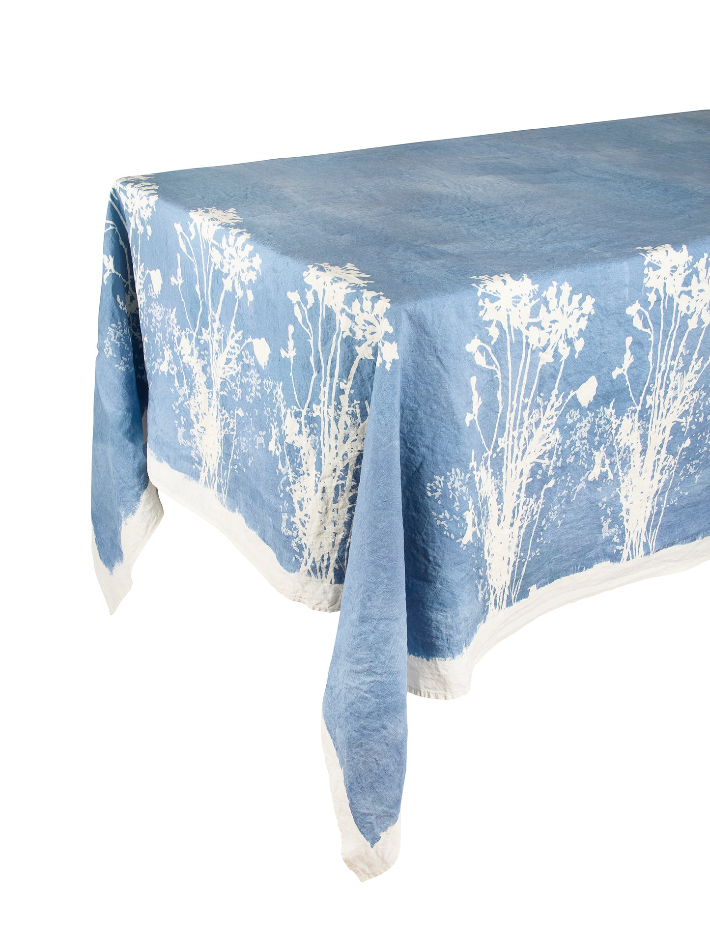 Bertozzi Wildflowers Blue Linen Collection Weston Table