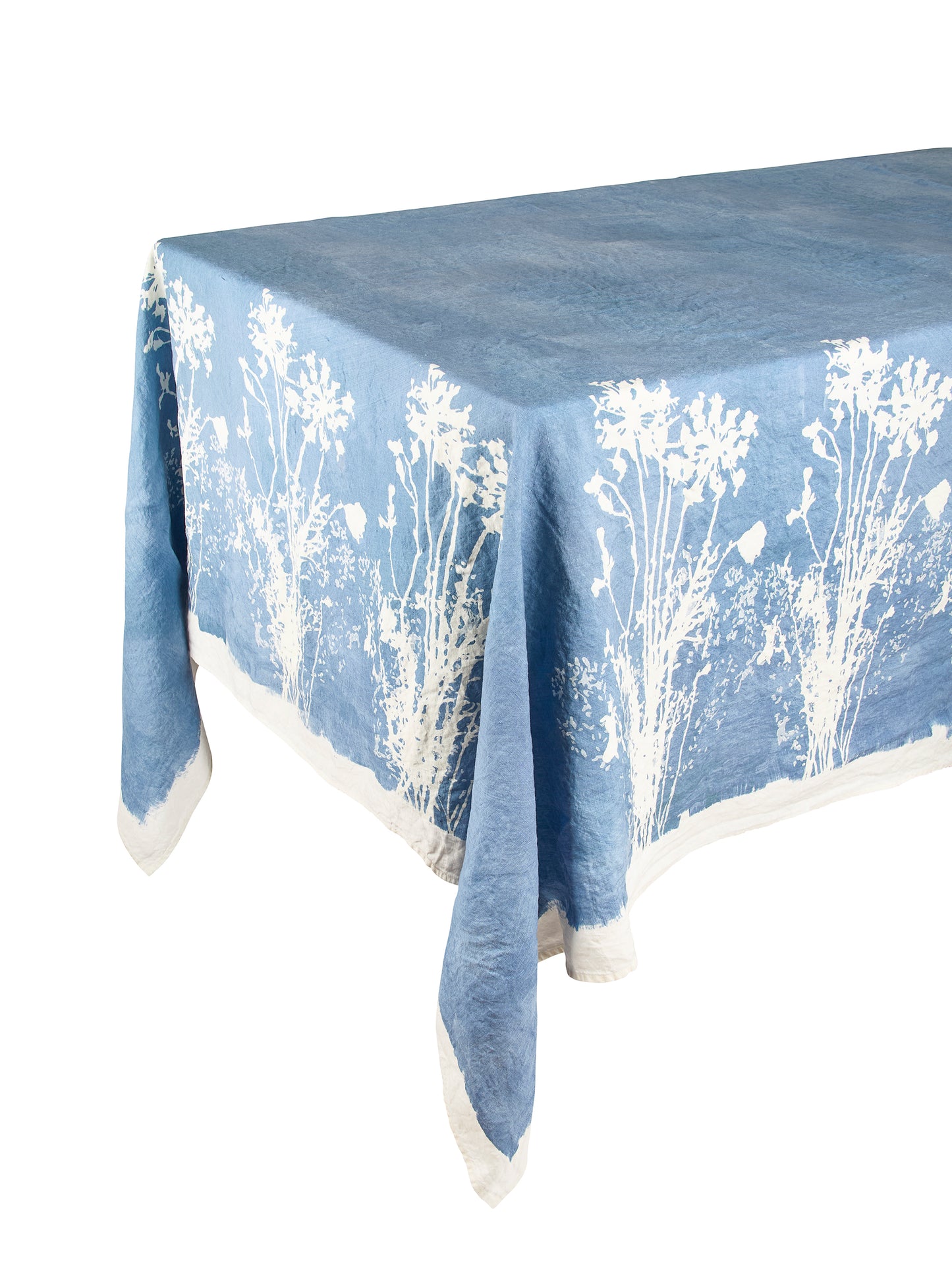 Bertozzi Wildflowers Blue Linen Collection Weston Table