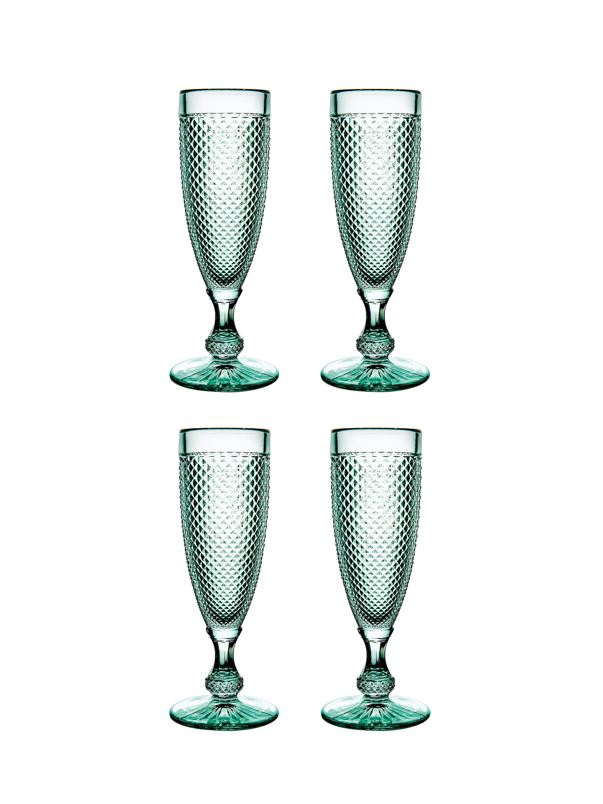 Emerald Bicos Flutes Weston Table