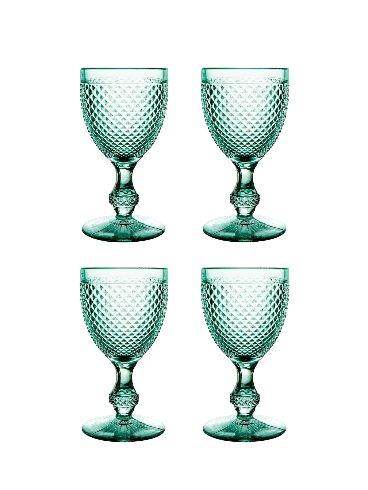 Emerald Bicos Goblets Weston Table