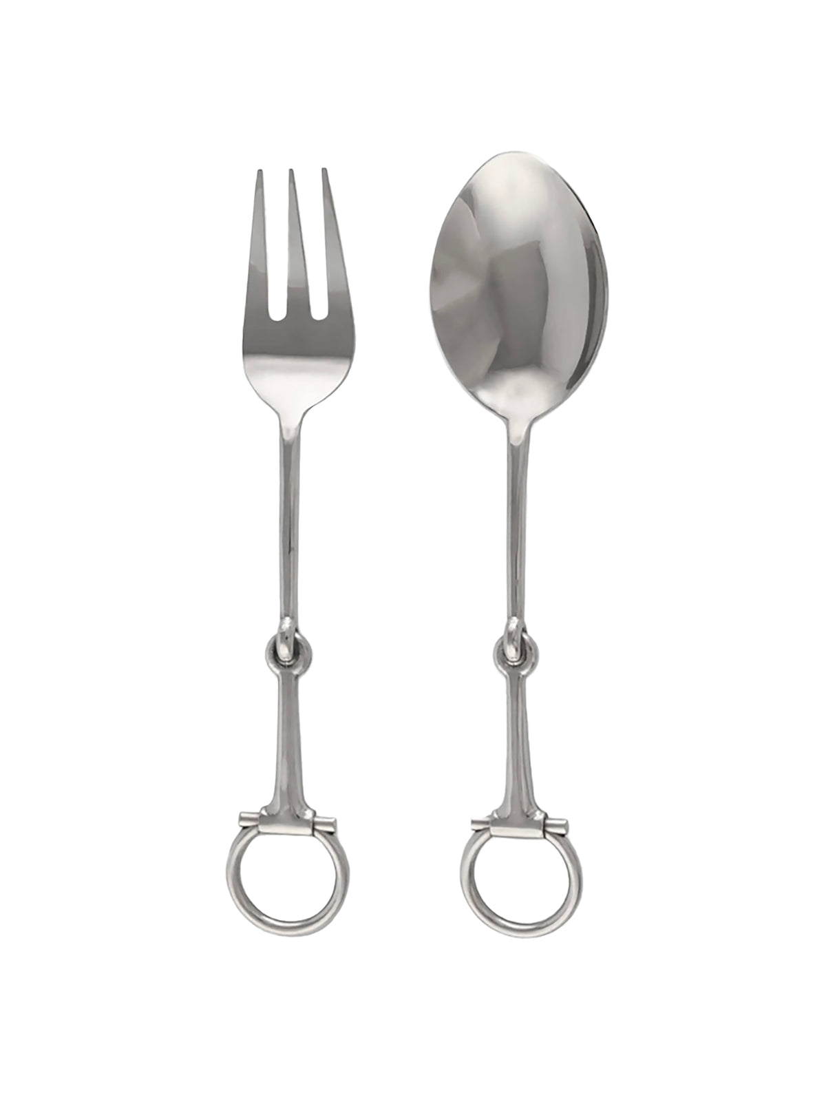 Bit Silver Serving Fork and Spoon Weston Table