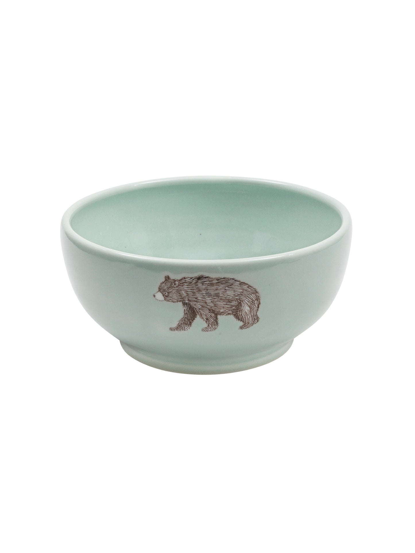 Black Bear Ceramic Bowl Celadon Weston Table