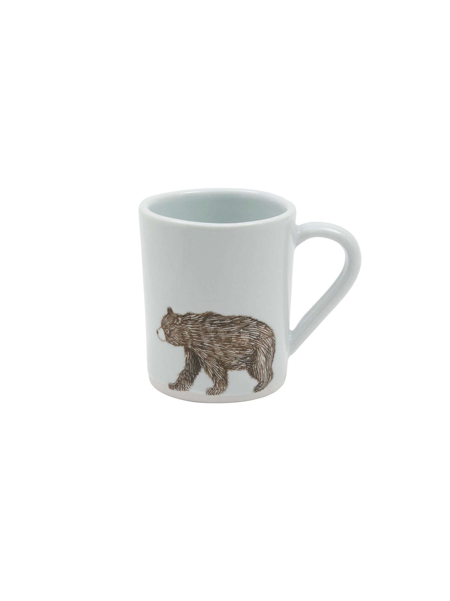 Black Bear Ceramic Mug Large White Weston Table