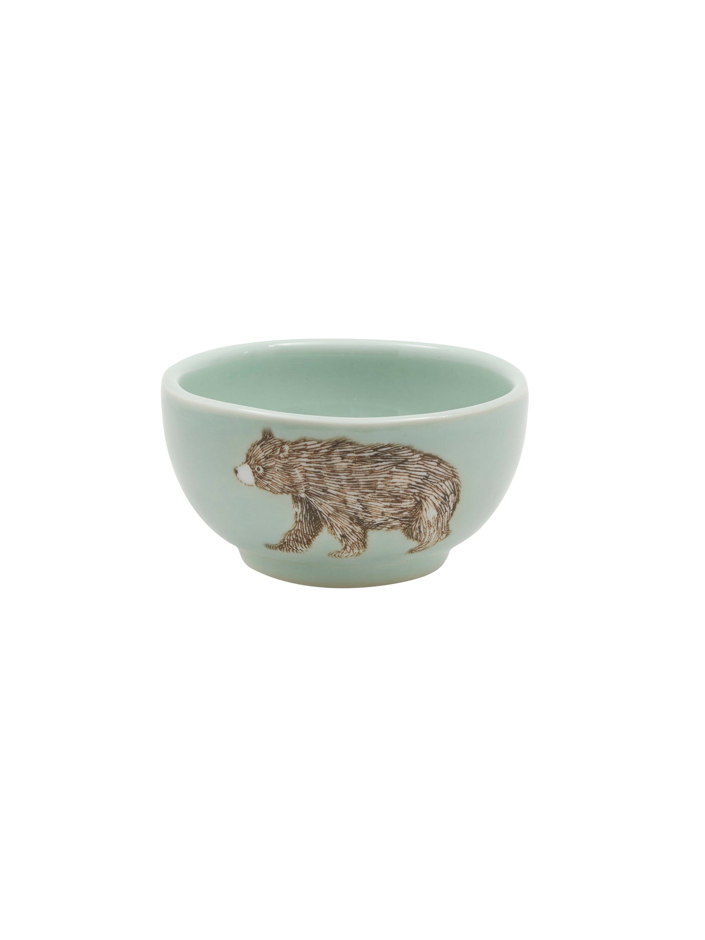 Black Bear Ceramic Bowl Small Celadon Weston Table