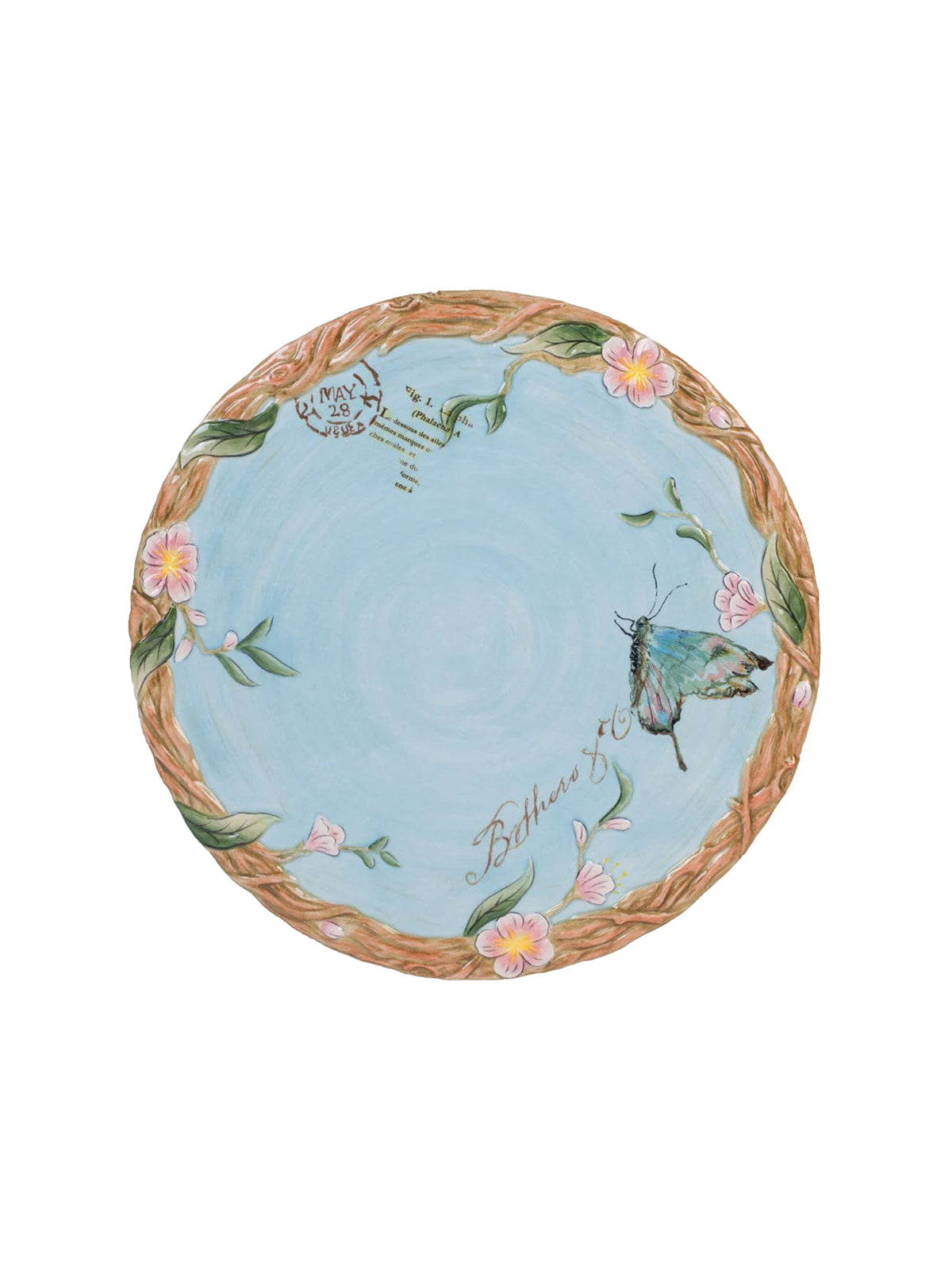 Blue Butterfly Cake Stand Weston Table