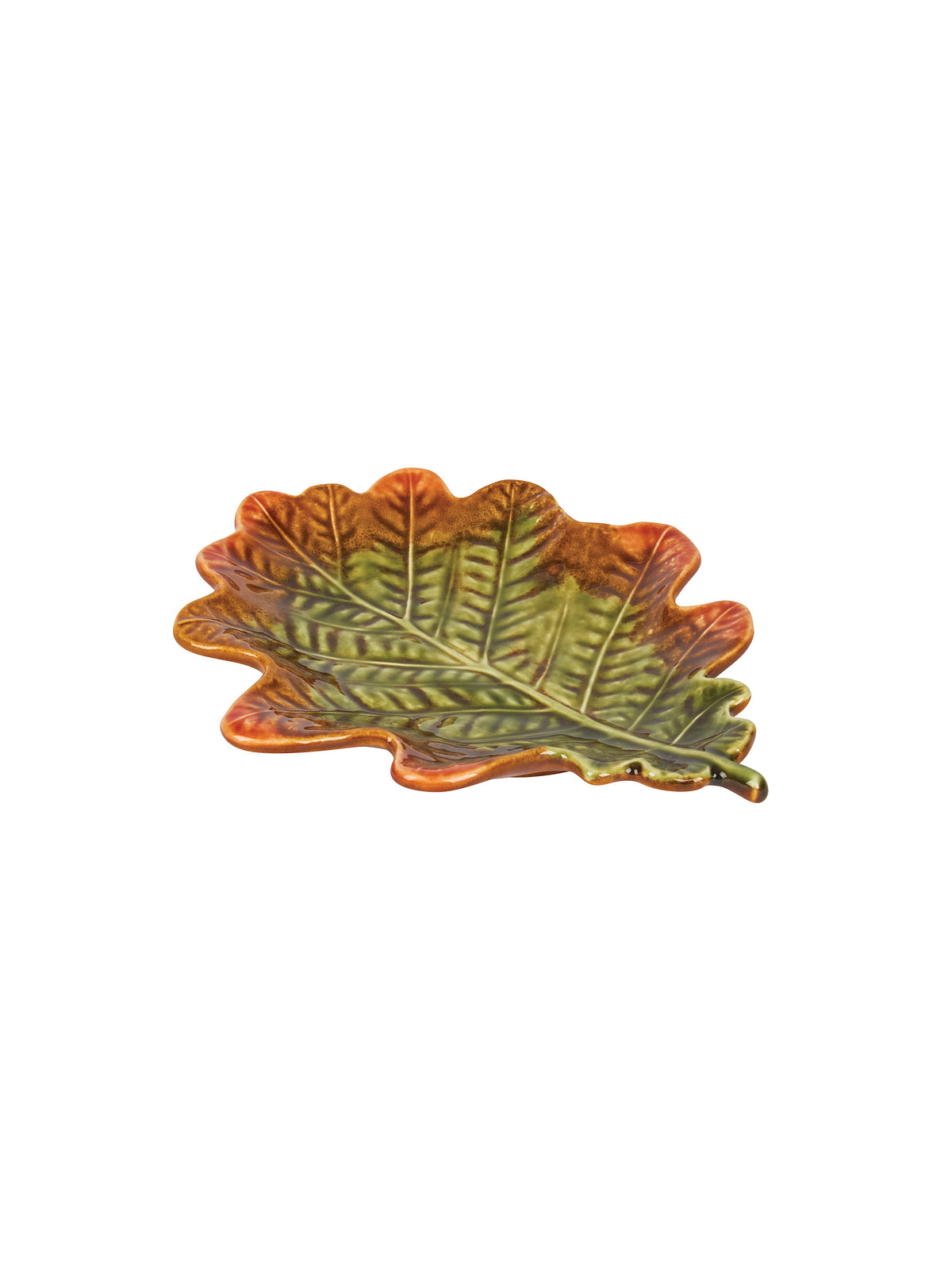 Bordallo Pinheiro Autumn Oak Leaf Plate