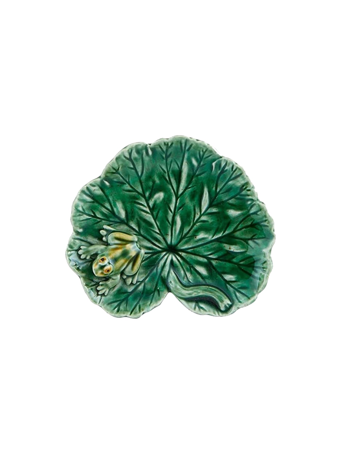 Bordallo Pinheiro Geranium Leaf with Frog Weston Table