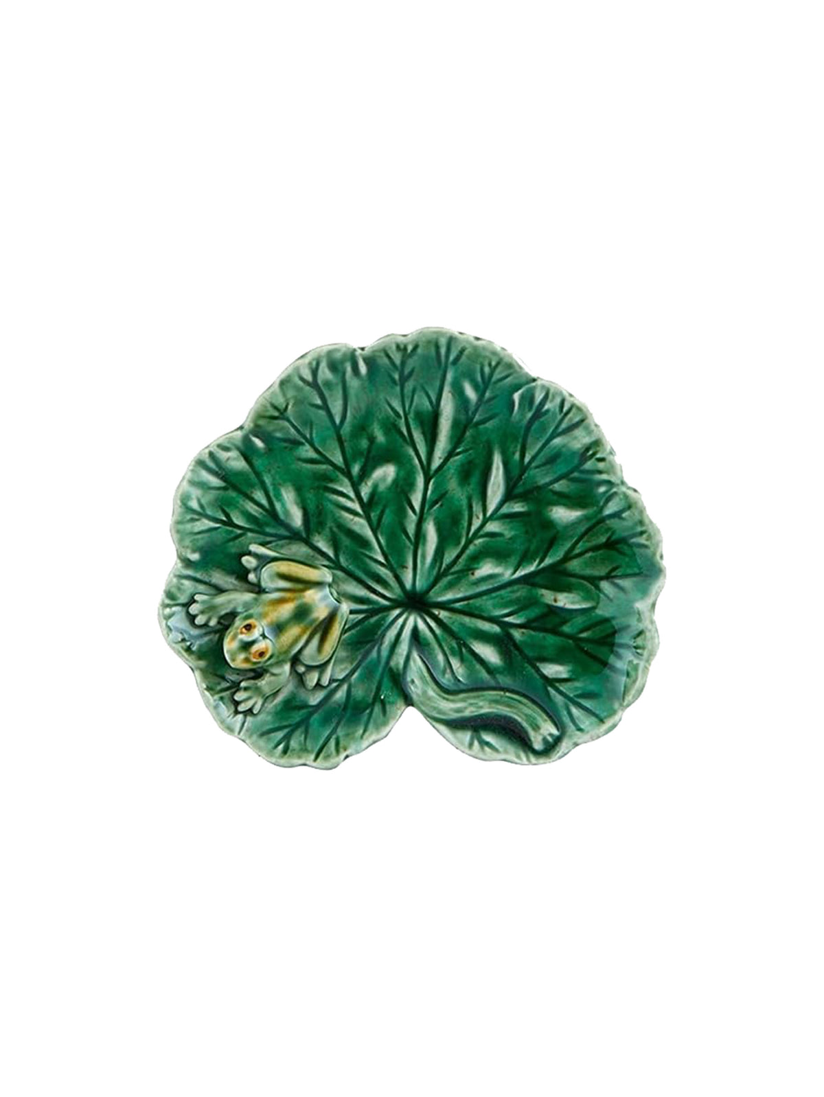 Bordallo Pinheiro Geranium Leaf with Frog Weston Table
