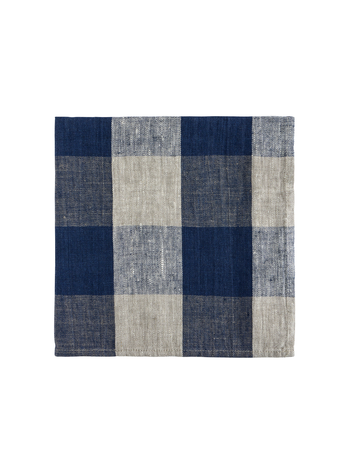 Boston Navy Check Linen Collection Napkins Weston Table