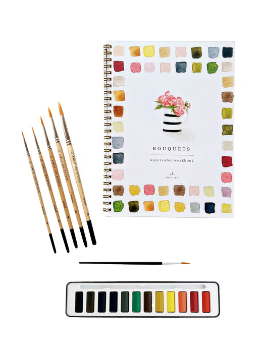 Bouquets Watercolor Gift Set Weston Table