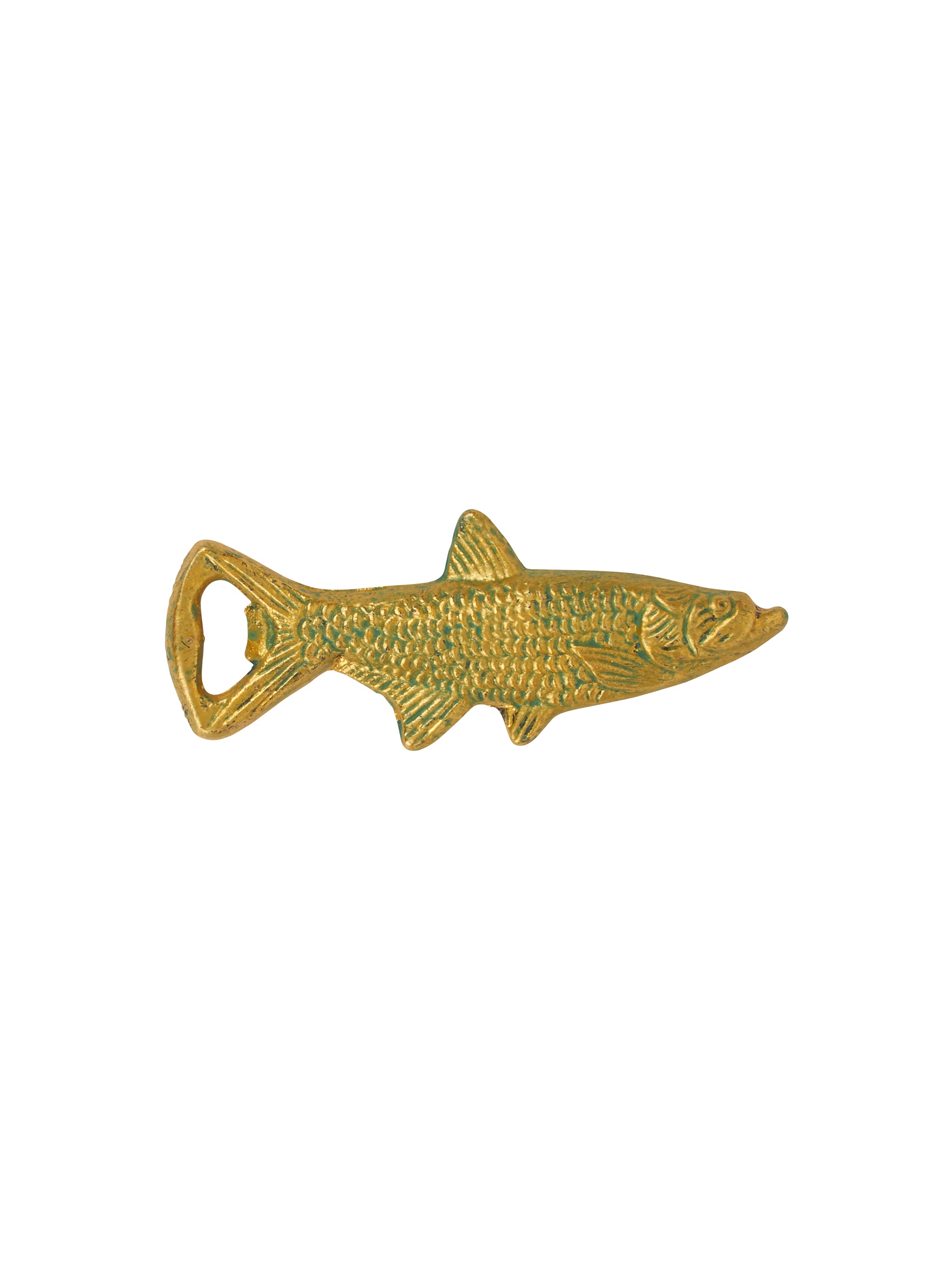 Vintage on sale Brass cast iron open mouth fish