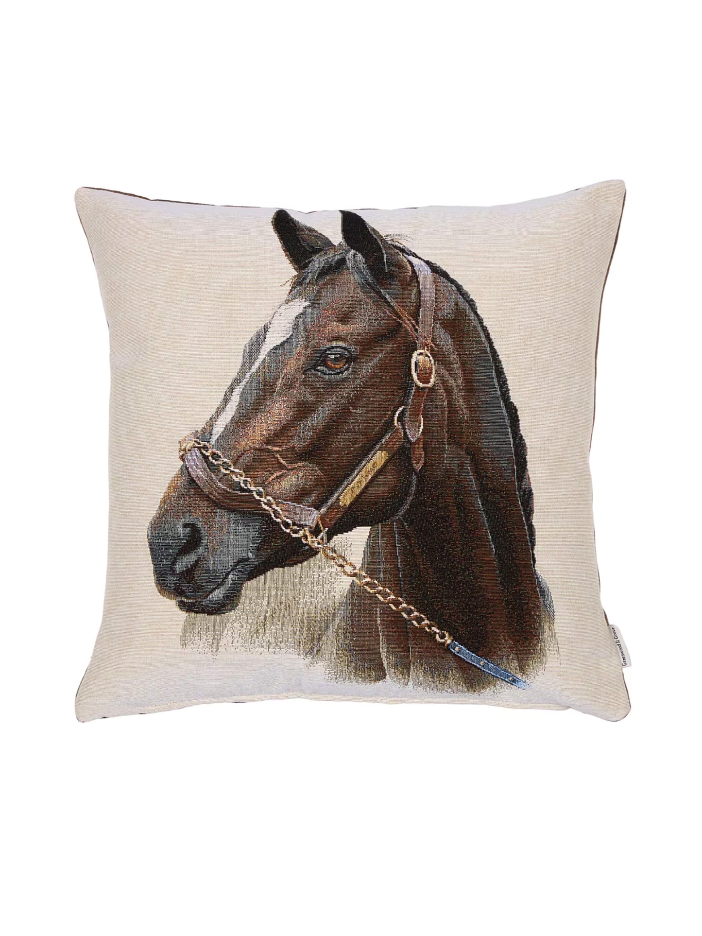 Chestnut Horse Woven Pillow Weston Table SP