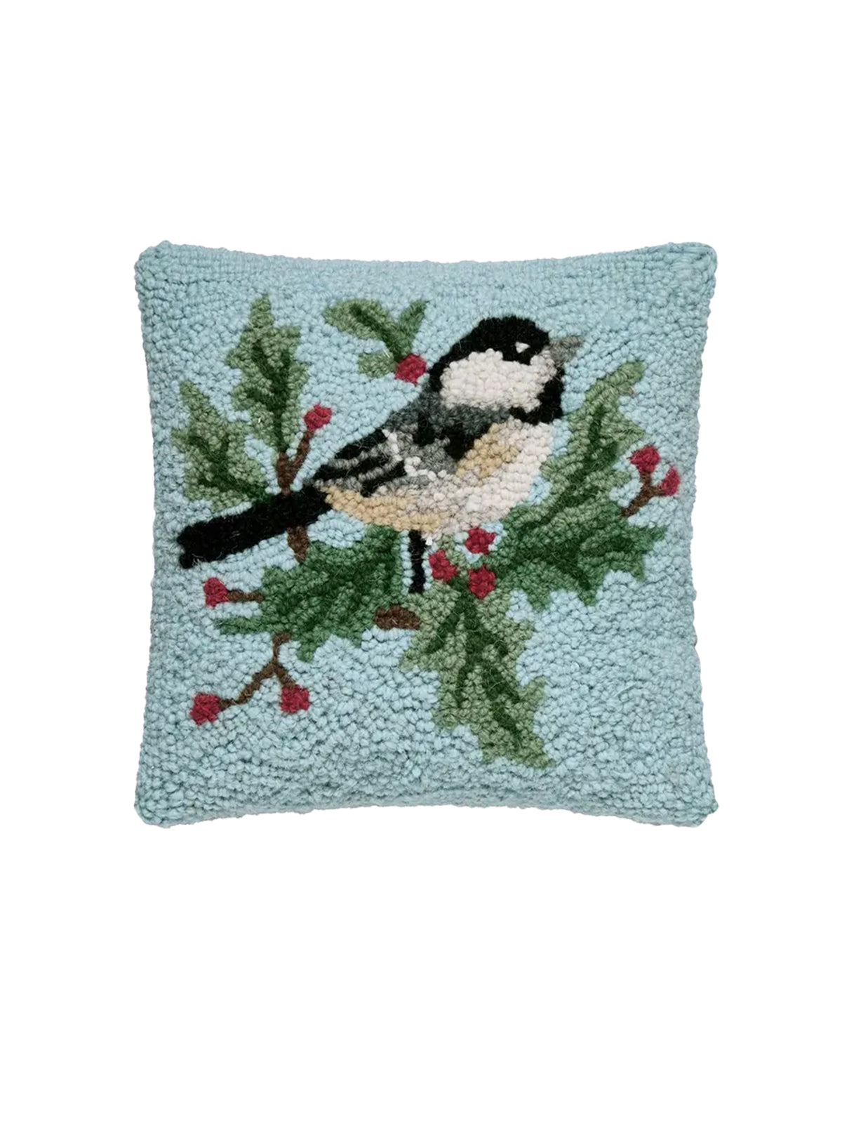 Chickadee Holly Hook Pillow Weston Table
