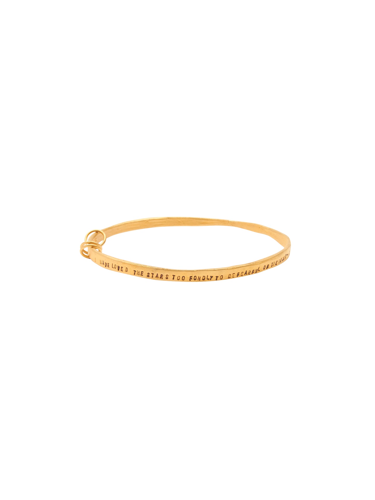 Chocolate & Steel Three Ring Bangles Loved the Stars Gold Small Weston Table