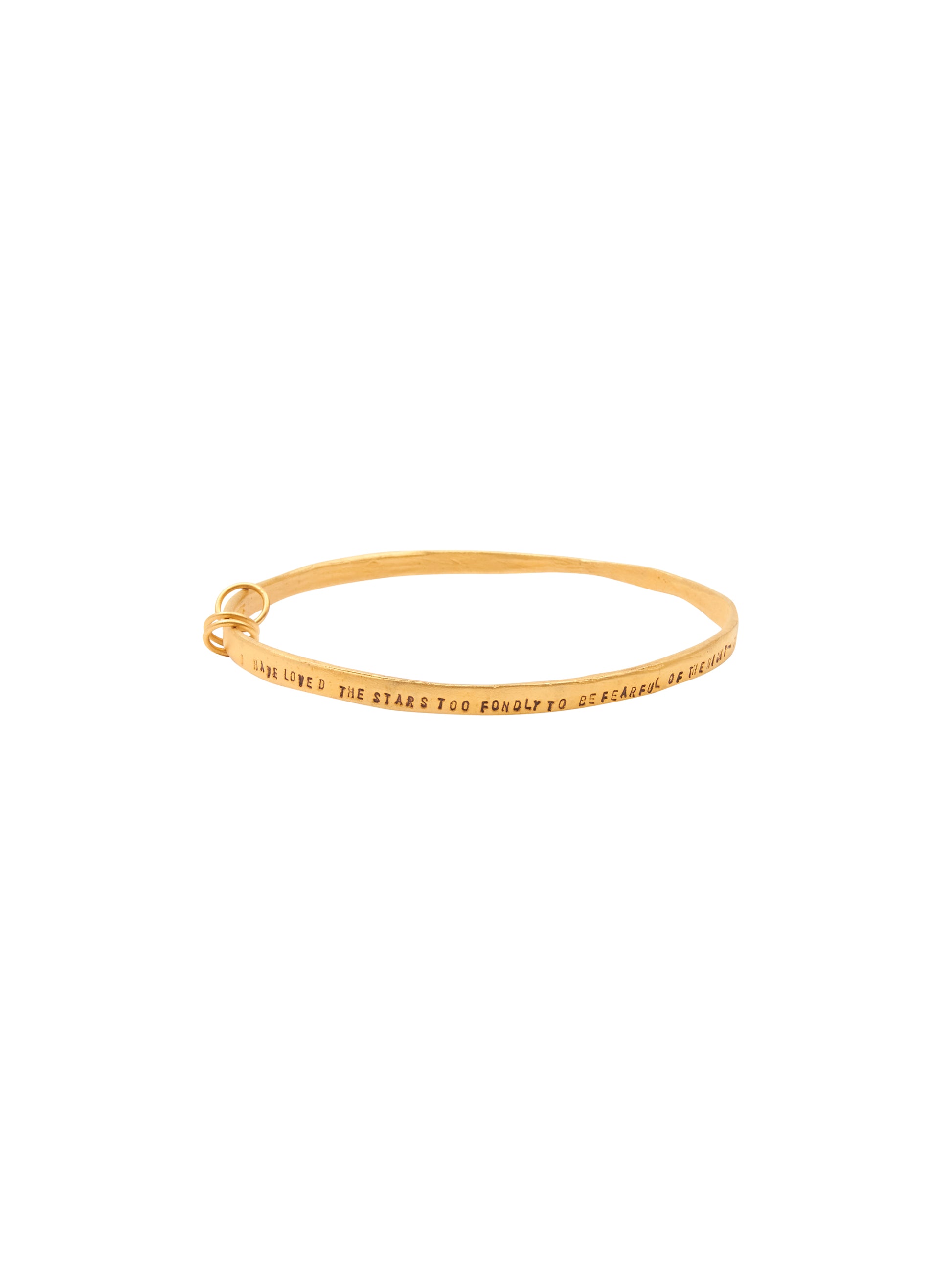 Chocolate & Steel Three Ring Bangles Loved the Stars Gold Small Weston Table