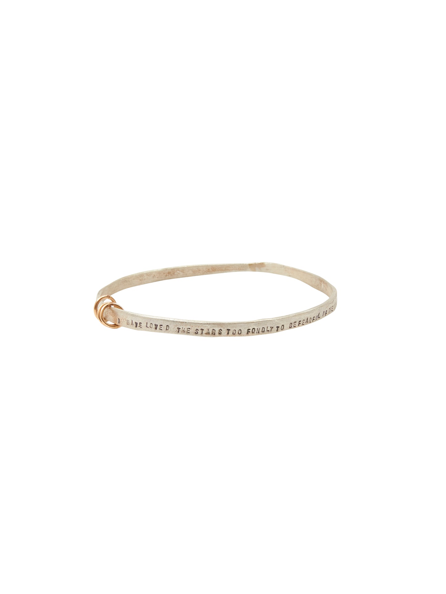 Chocolate & Steel Three Ring Bangles Loved the Stars Silver Small Weston Table