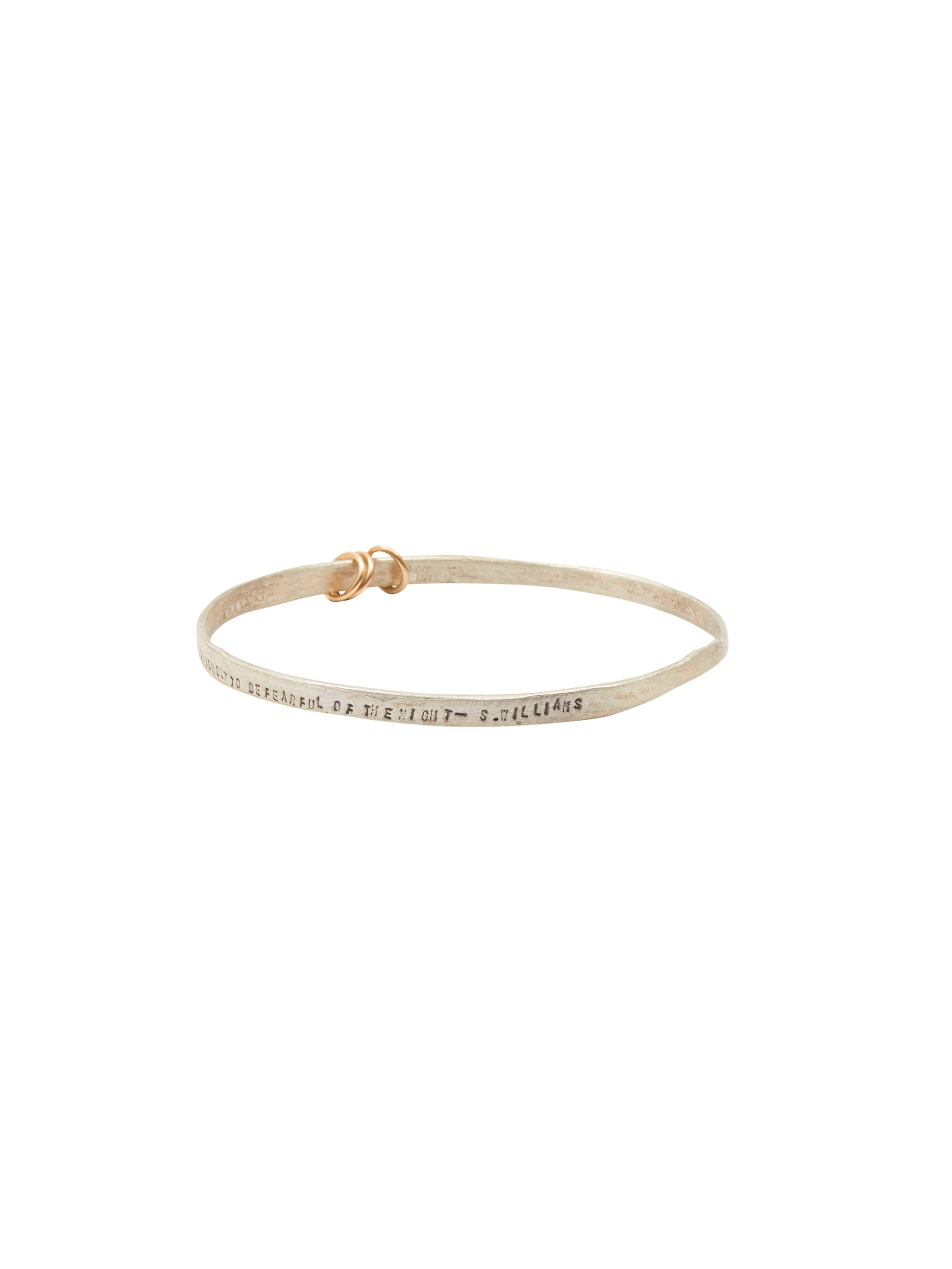 Chocolate & Steel Three Ring Bangles Loved the Stars Silver Small Weston Table
