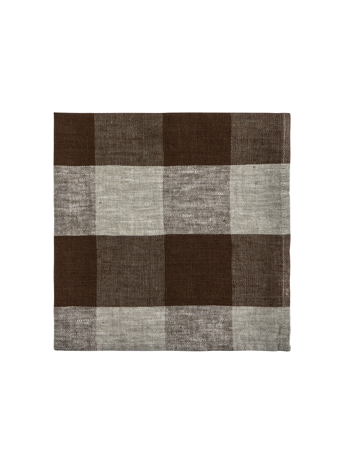 Chocolate Check Linen Collection Napkins Weston Table