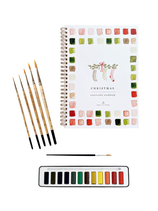 Christmas Watercolor Gift Set Weston Table